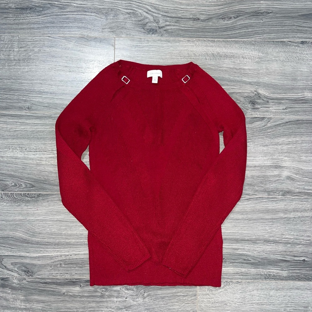 Calvin Klein Red Women's Blouse